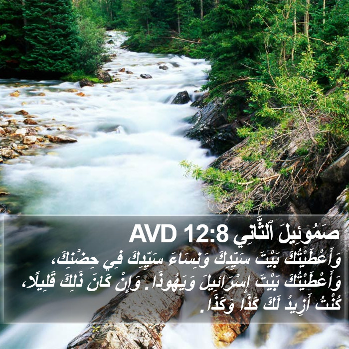 صَمُوئِيلَ ٱلثَّانِي 12:8 AVD Bible Study