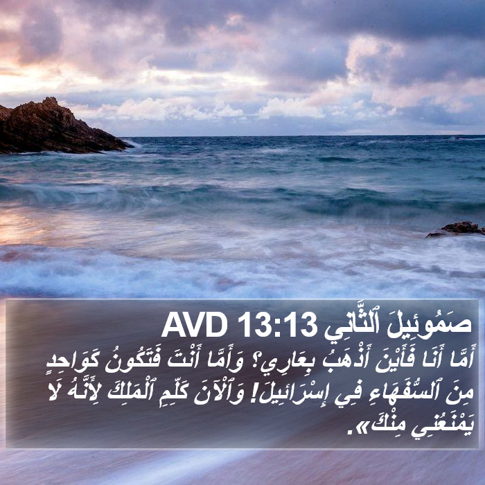 صَمُوئِيلَ ٱلثَّانِي 13:13 AVD Bible Study
