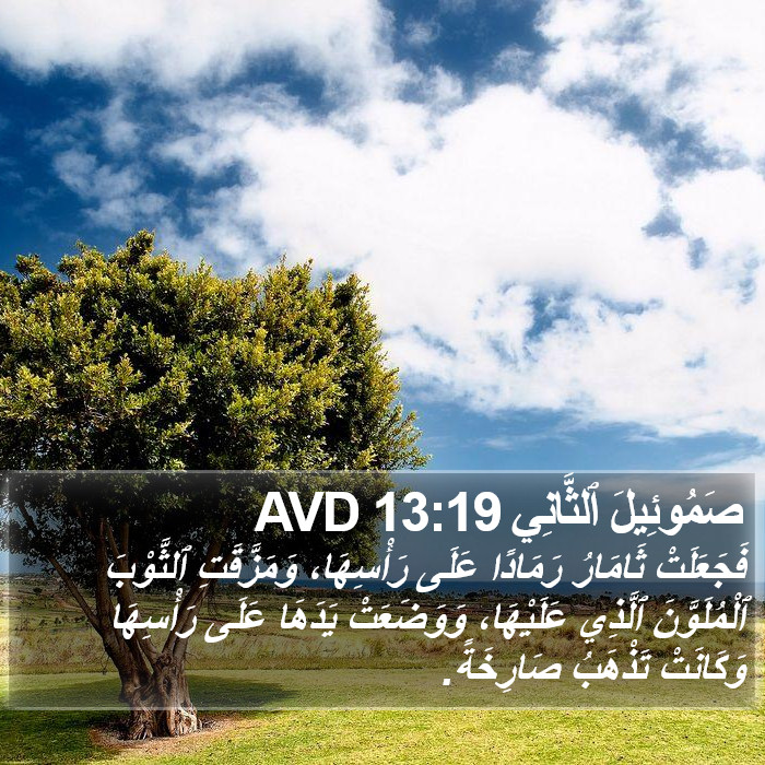 صَمُوئِيلَ ٱلثَّانِي 13:19 AVD Bible Study