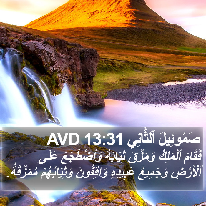 صَمُوئِيلَ ٱلثَّانِي 13:31 AVD Bible Study