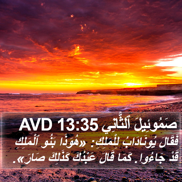 صَمُوئِيلَ ٱلثَّانِي 13:35 AVD Bible Study