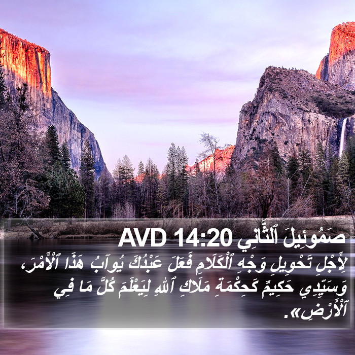 صَمُوئِيلَ ٱلثَّانِي 14:20 AVD Bible Study