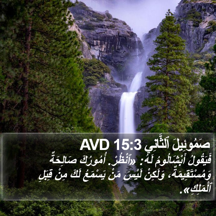 صَمُوئِيلَ ٱلثَّانِي 15:3 AVD Bible Study