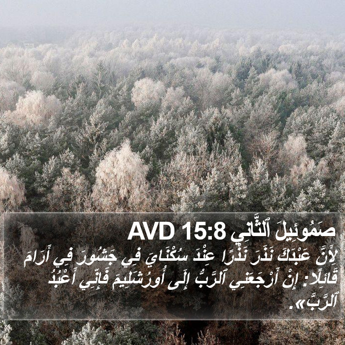 صَمُوئِيلَ ٱلثَّانِي 15:8 AVD Bible Study