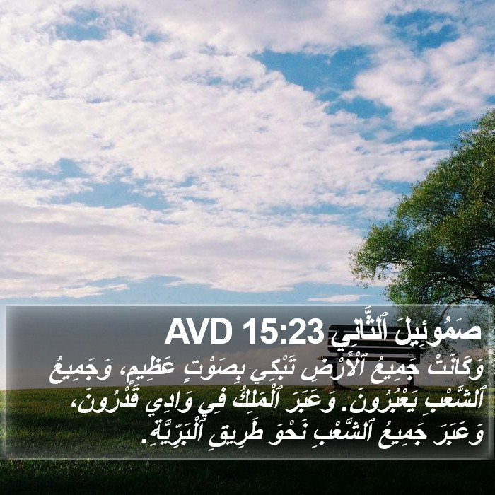 صَمُوئِيلَ ٱلثَّانِي 15:23 AVD Bible Study