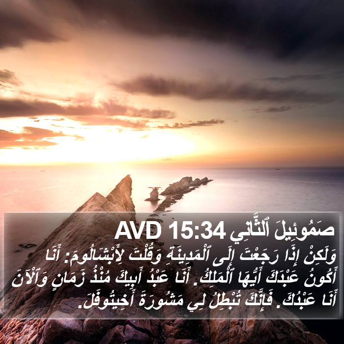 صَمُوئِيلَ ٱلثَّانِي 15:34 AVD Bible Study