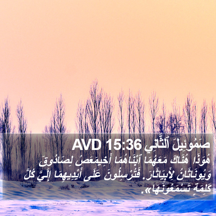 صَمُوئِيلَ ٱلثَّانِي 15:36 AVD Bible Study