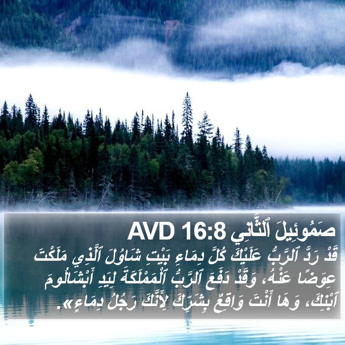 صَمُوئِيلَ ٱلثَّانِي 16:8 AVD Bible Study