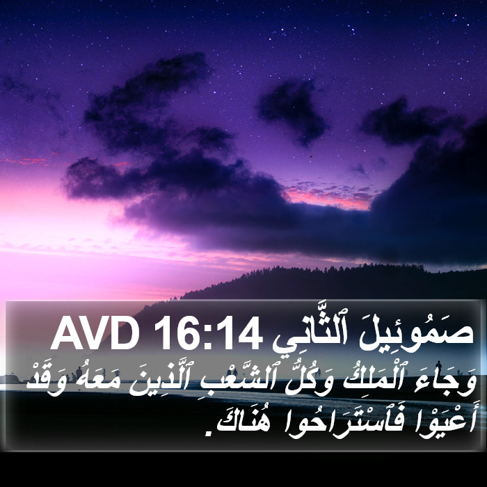 صَمُوئِيلَ ٱلثَّانِي 16:14 AVD Bible Study