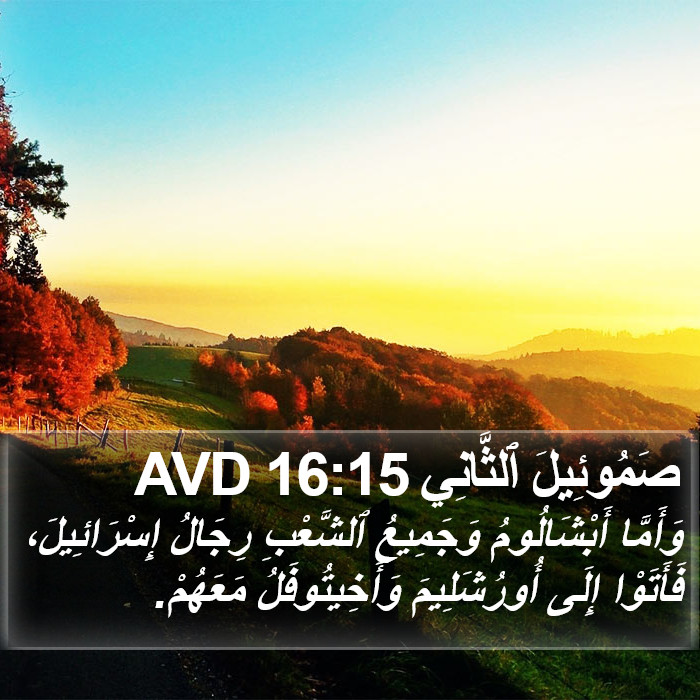 صَمُوئِيلَ ٱلثَّانِي 16:15 AVD Bible Study