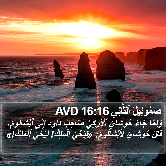 صَمُوئِيلَ ٱلثَّانِي 16:16 AVD Bible Study