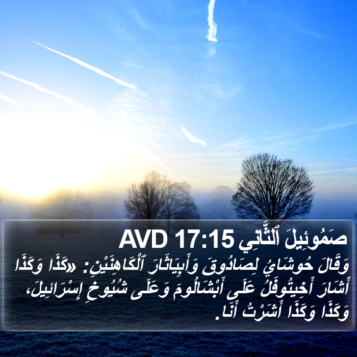 صَمُوئِيلَ ٱلثَّانِي 17:15 AVD Bible Study