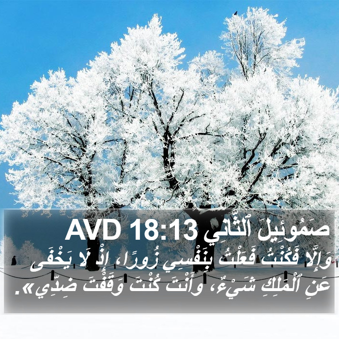 صَمُوئِيلَ ٱلثَّانِي 18:13 AVD Bible Study