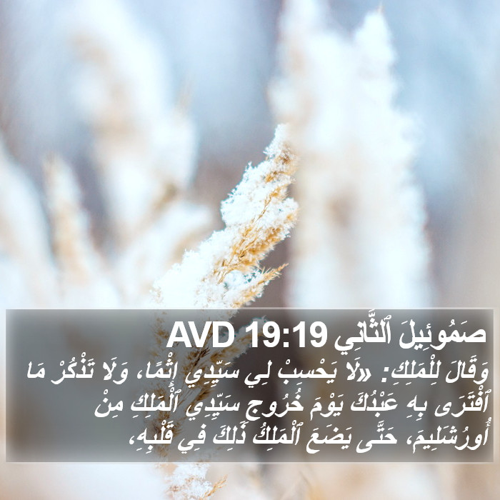 صَمُوئِيلَ ٱلثَّانِي 19:19 AVD Bible Study