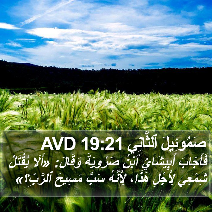 صَمُوئِيلَ ٱلثَّانِي 19:21 AVD Bible Study