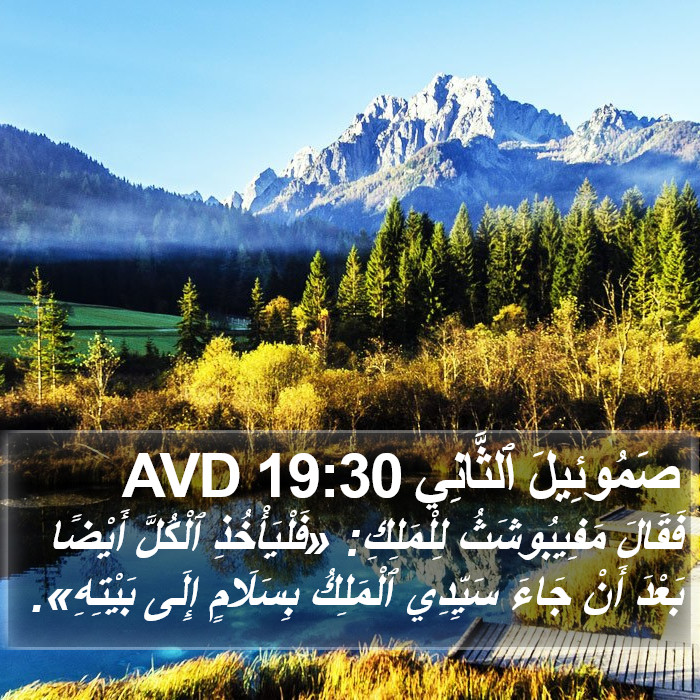 صَمُوئِيلَ ٱلثَّانِي 19:30 AVD Bible Study