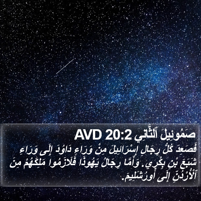 صَمُوئِيلَ ٱلثَّانِي 20:2 AVD Bible Study