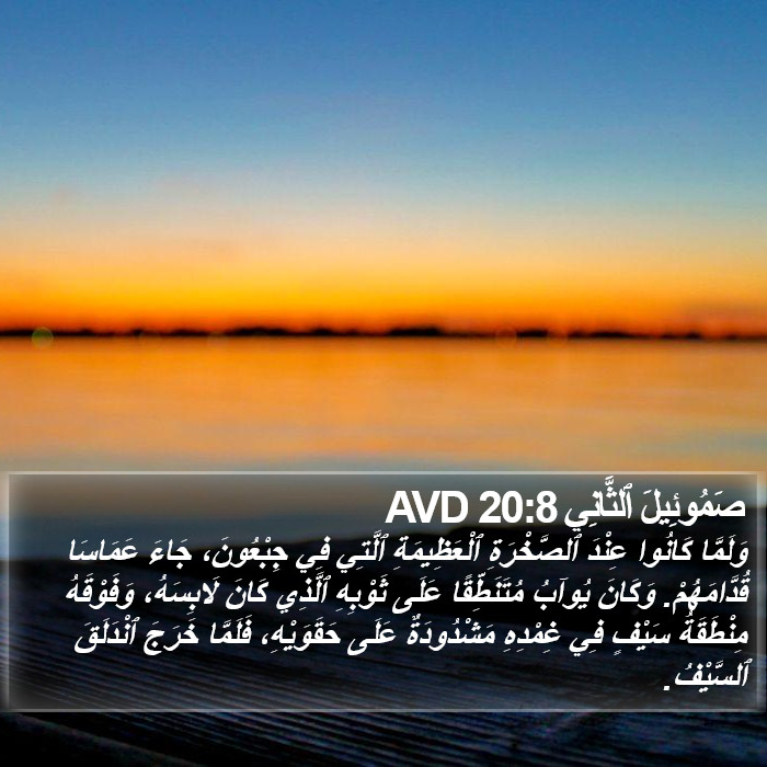 صَمُوئِيلَ ٱلثَّانِي 20:8 AVD Bible Study