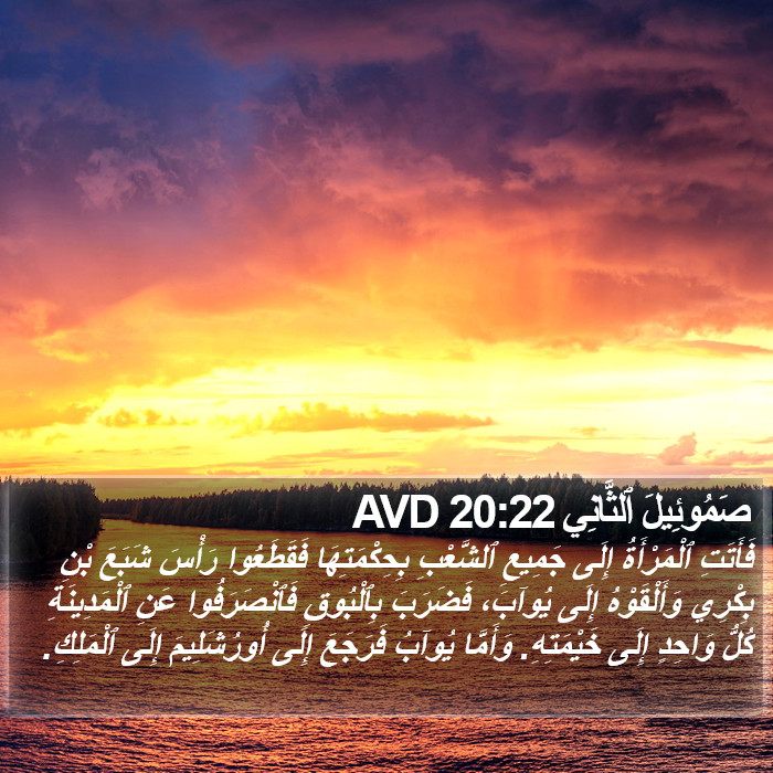 صَمُوئِيلَ ٱلثَّانِي 20:22 AVD Bible Study
