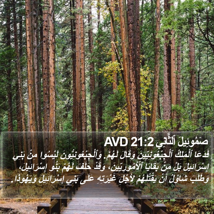 صَمُوئِيلَ ٱلثَّانِي 21:2 AVD Bible Study