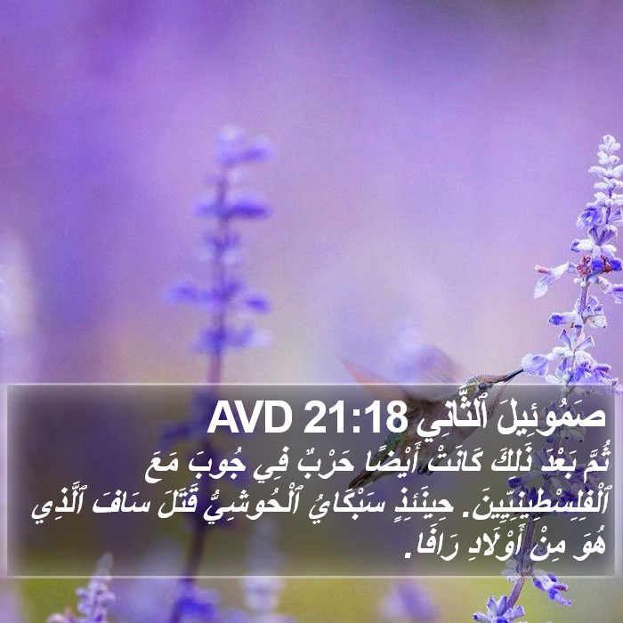 صَمُوئِيلَ ٱلثَّانِي 21:18 AVD Bible Study