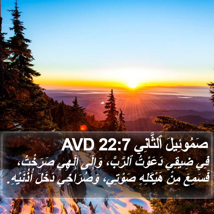 صَمُوئِيلَ ٱلثَّانِي 22:7 AVD Bible Study
