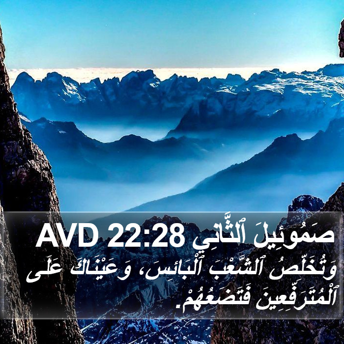 صَمُوئِيلَ ٱلثَّانِي 22:28 AVD Bible Study