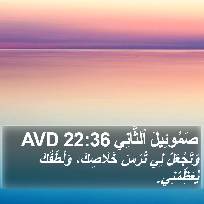 صَمُوئِيلَ ٱلثَّانِي 22:36 AVD Bible Study