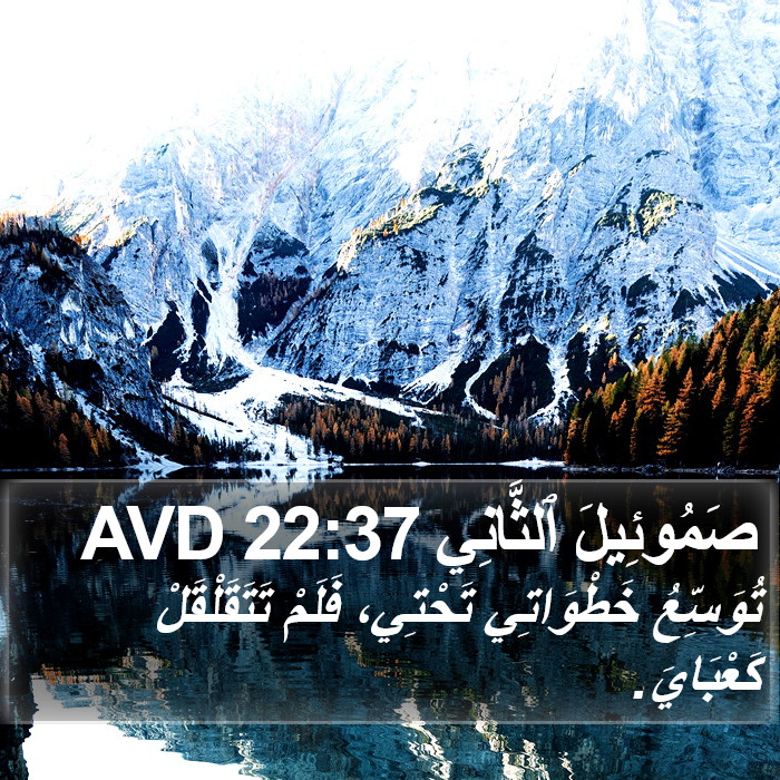صَمُوئِيلَ ٱلثَّانِي 22:37 AVD Bible Study