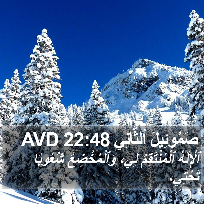 صَمُوئِيلَ ٱلثَّانِي 22:48 AVD Bible Study