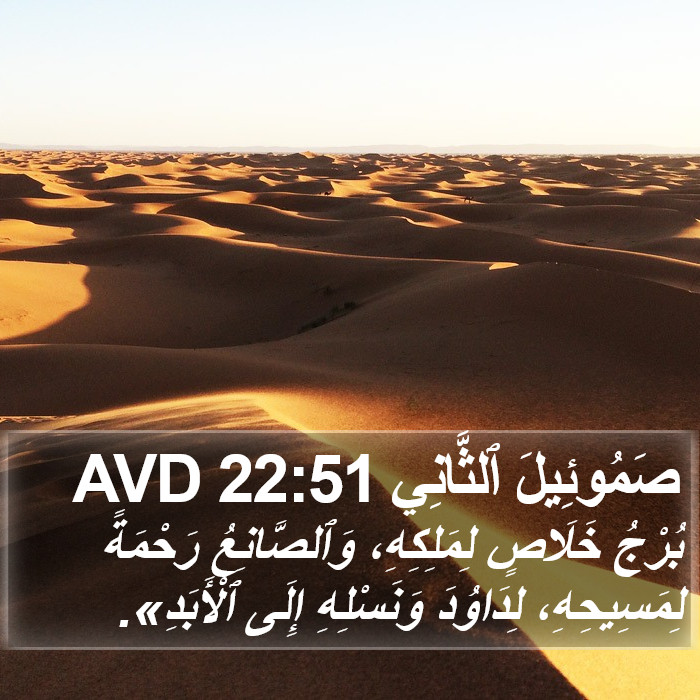 صَمُوئِيلَ ٱلثَّانِي 22:51 AVD Bible Study