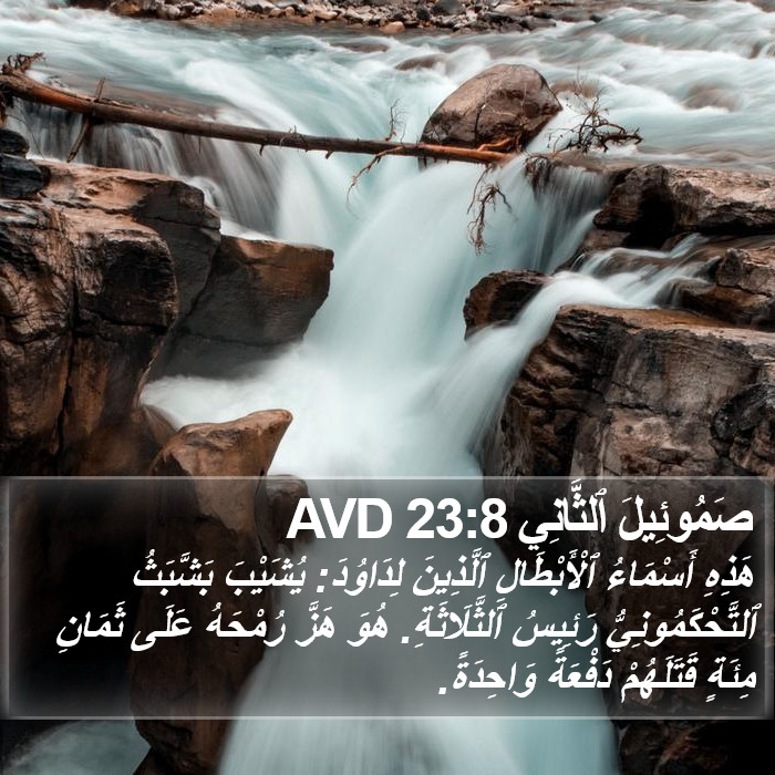 صَمُوئِيلَ ٱلثَّانِي 23:8 AVD Bible Study