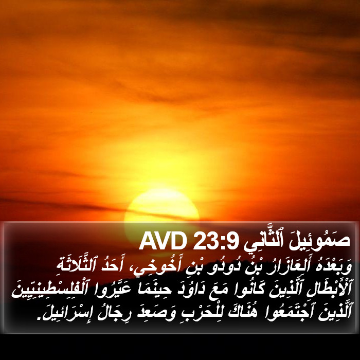 صَمُوئِيلَ ٱلثَّانِي 23:9 AVD Bible Study