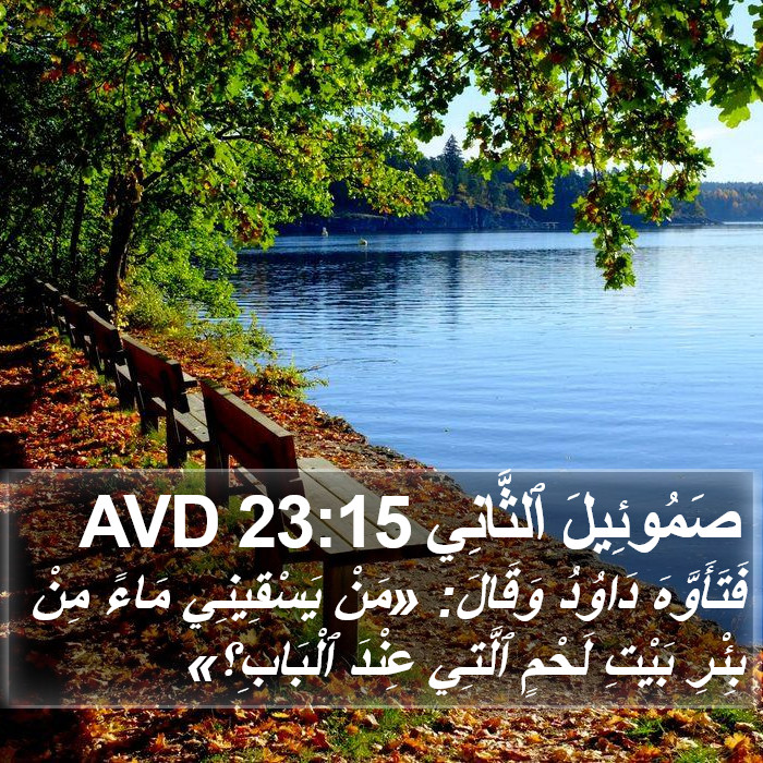 صَمُوئِيلَ ٱلثَّانِي 23:15 AVD Bible Study