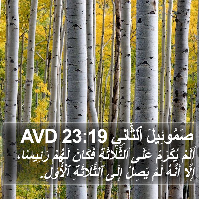 صَمُوئِيلَ ٱلثَّانِي 23:19 AVD Bible Study