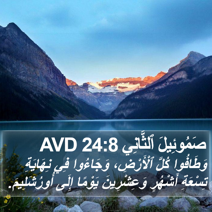 صَمُوئِيلَ ٱلثَّانِي 24:8 AVD Bible Study