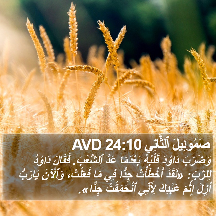 صَمُوئِيلَ ٱلثَّانِي 24:10 AVD Bible Study