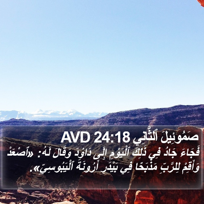 صَمُوئِيلَ ٱلثَّانِي 24:18 AVD Bible Study