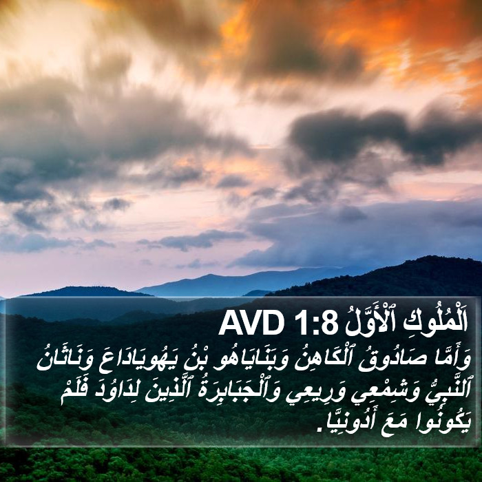 اَلْمُلُوكِ ٱلْأَوَّلُ 1:8 AVD Bible Study