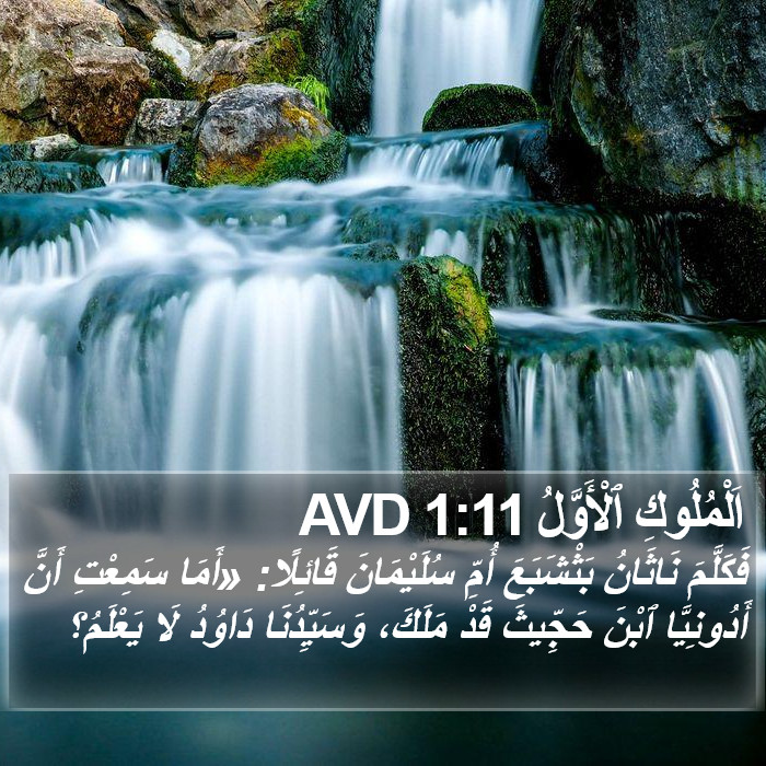 اَلْمُلُوكِ ٱلْأَوَّلُ 1:11 AVD Bible Study