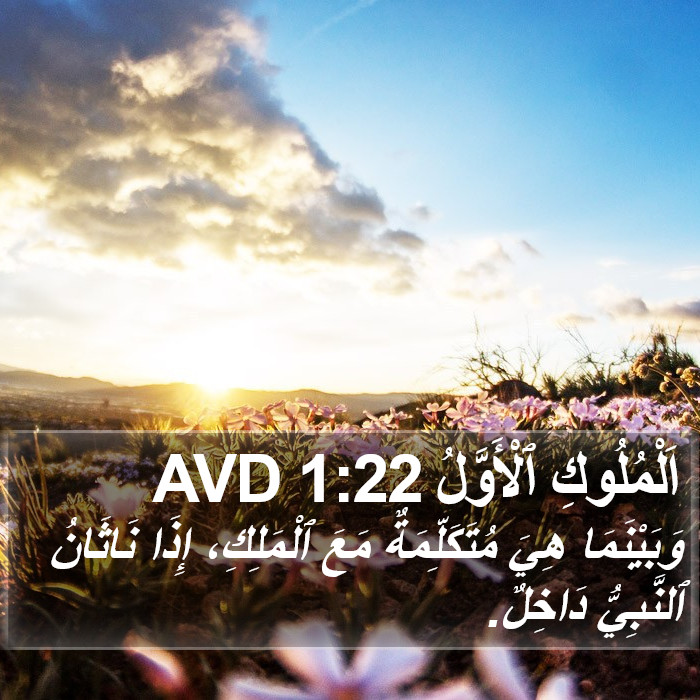 اَلْمُلُوكِ ٱلْأَوَّلُ 1:22 AVD Bible Study