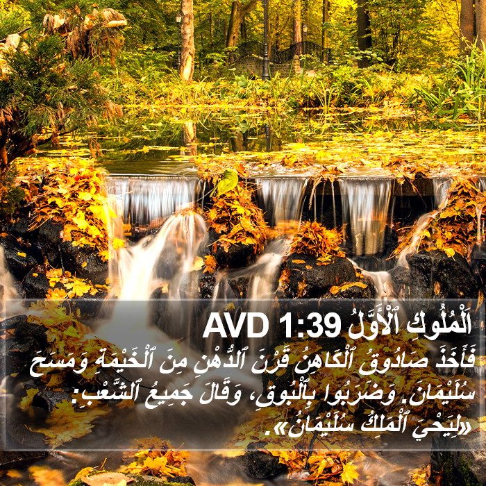 اَلْمُلُوكِ ٱلْأَوَّلُ 1:39 AVD Bible Study