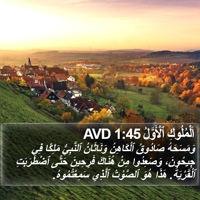 اَلْمُلُوكِ ٱلْأَوَّلُ 1:45 AVD Bible Study