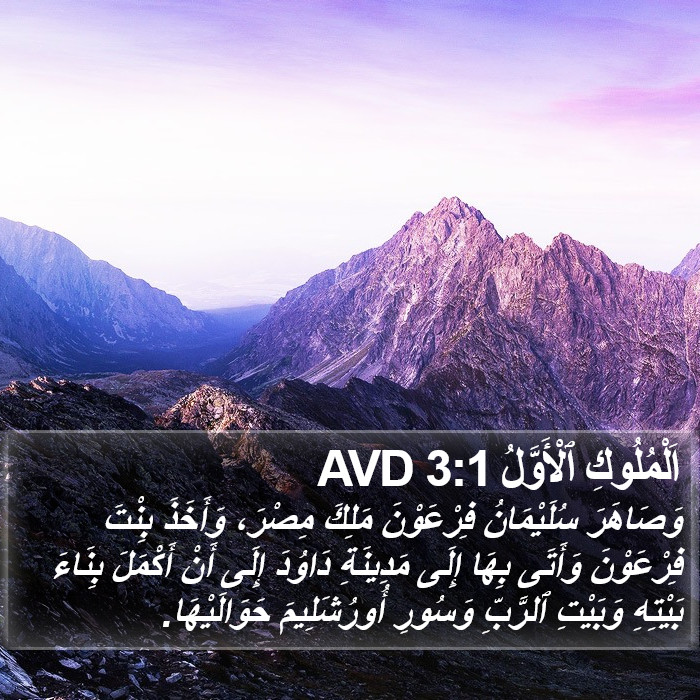 اَلْمُلُوكِ ٱلْأَوَّلُ 3:1 AVD Bible Study