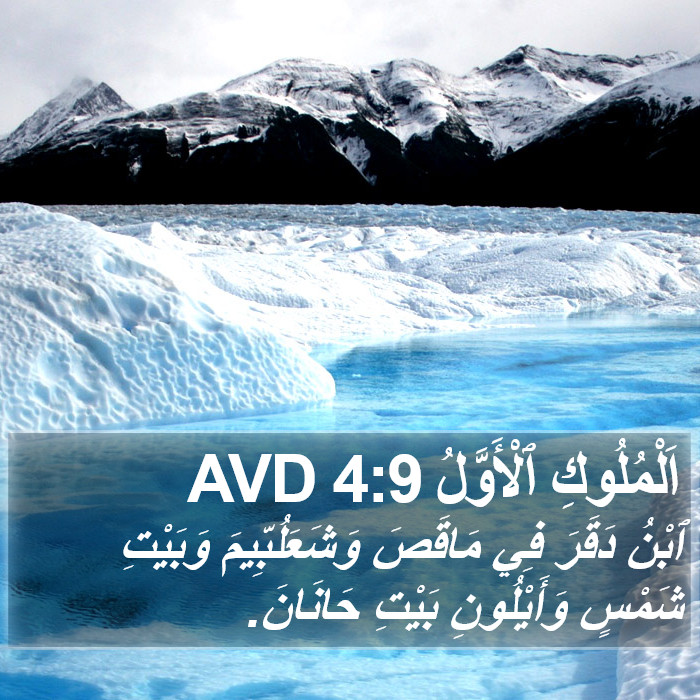 اَلْمُلُوكِ ٱلْأَوَّلُ 4:9 AVD Bible Study