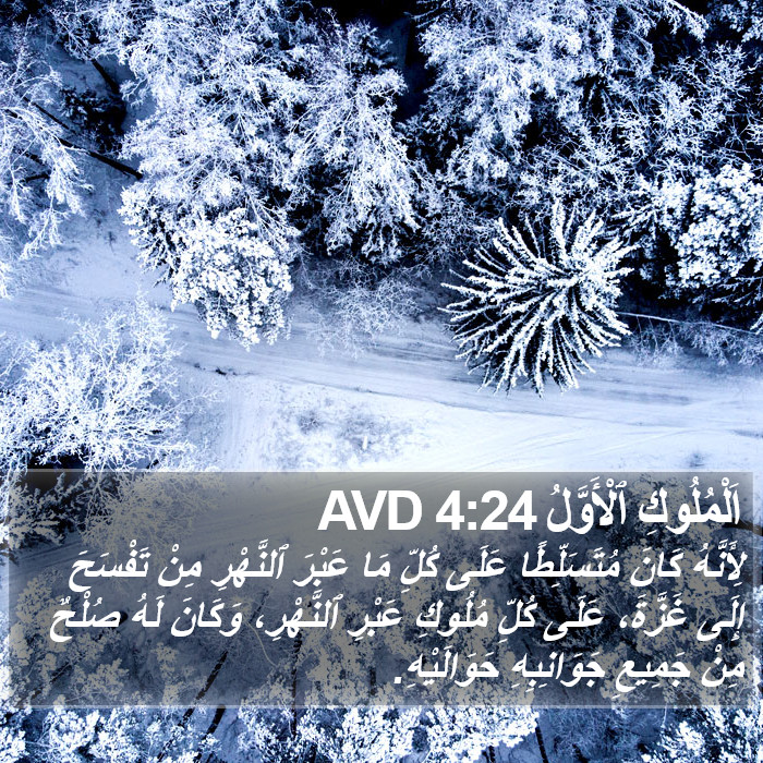 اَلْمُلُوكِ ٱلْأَوَّلُ 4:24 AVD Bible Study