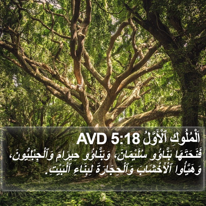 اَلْمُلُوكِ ٱلْأَوَّلُ 5:18 AVD Bible Study