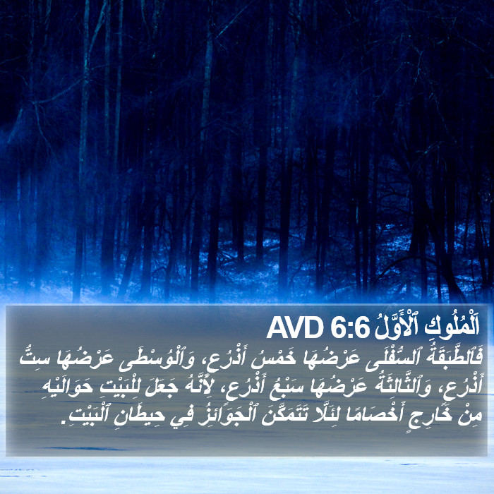 اَلْمُلُوكِ ٱلْأَوَّلُ 6:6 AVD Bible Study