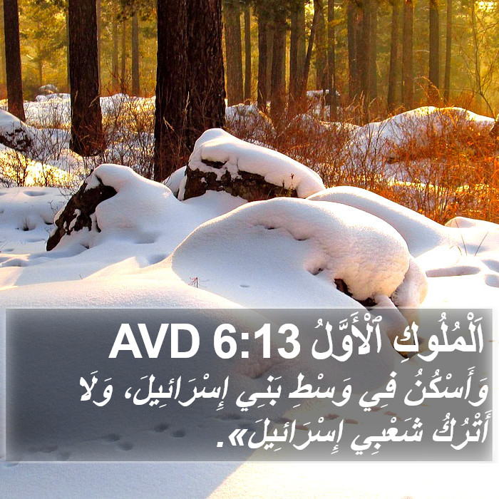 اَلْمُلُوكِ ٱلْأَوَّلُ 6:13 AVD Bible Study