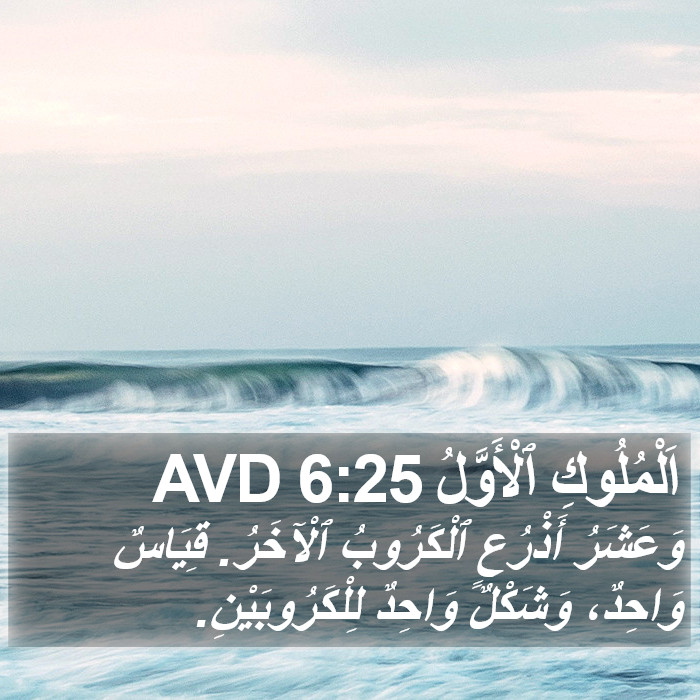 اَلْمُلُوكِ ٱلْأَوَّلُ 6:25 AVD Bible Study